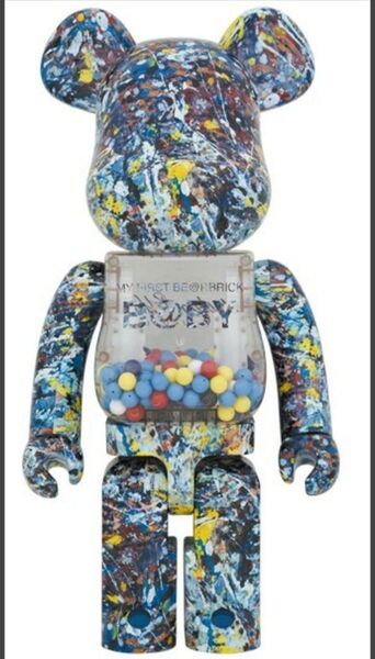 未開封 MY FIRST BE@RBRICK B@BY Jackson Pollock Studio 1000% ベアブリック