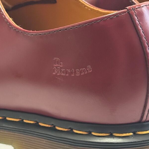 UK8 刻印あり ドクターマーチン 1461 3EYE 3ホール DR.MARTENS チェリーレッド