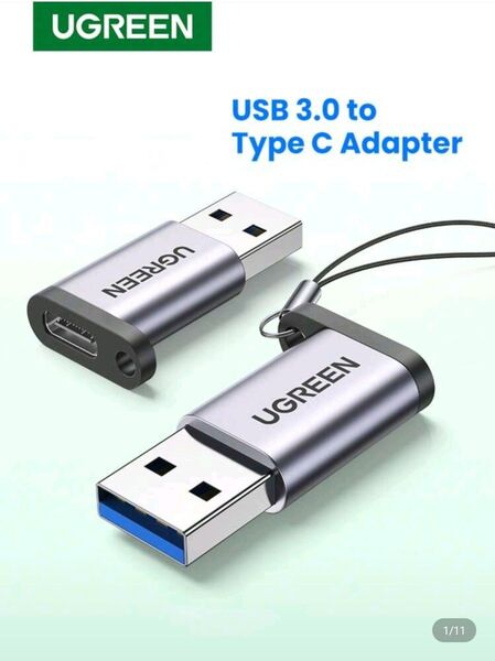 UGREEN USB A to C 変換アダプタ USB 3.0