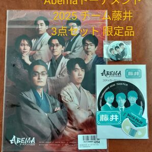 祝!永世竜王 藤井聡太★最終値下げ★新品★ABEMAトーナメント2025 チーム藤井★ステッカーと缶マグネット等3点
