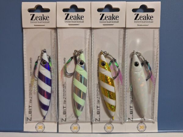 0■Zeake ジーク Z_ビット Ver.2 ジービット Zビット 30g 4個 セブラグロー 青物