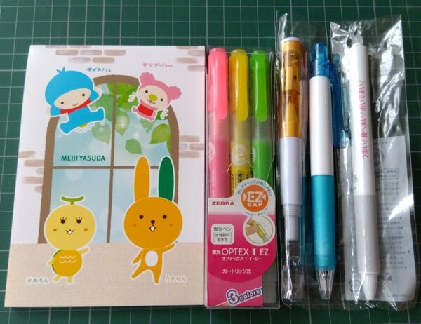 文房具 セット 蛍光ペン ボールペン メモ帳