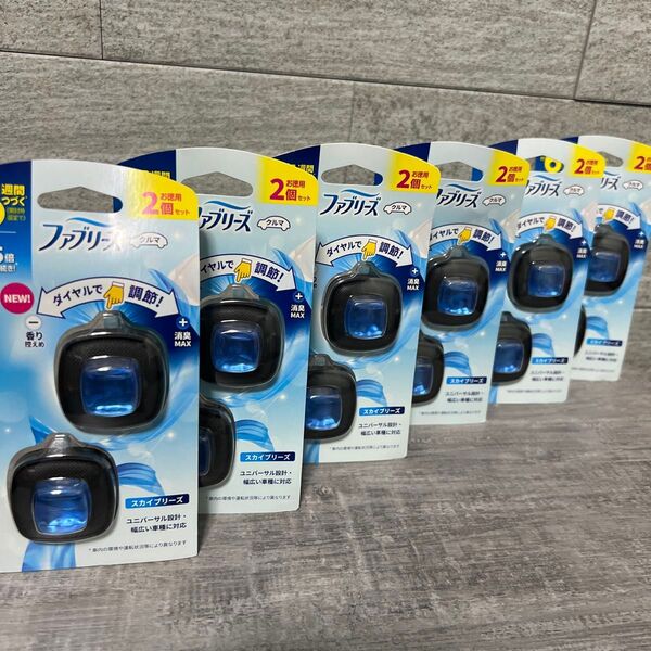 P&G ファブリーズ クルマ イージークリップ スカイブリーズ 2.4ml 2個入×6個