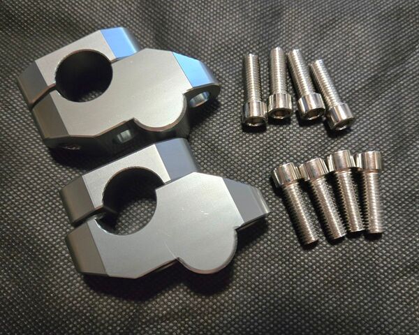 ハンドルライザー ハンドルアップ ハンドル径22.2mm用 25.4mm アップ20mm 手前に移動