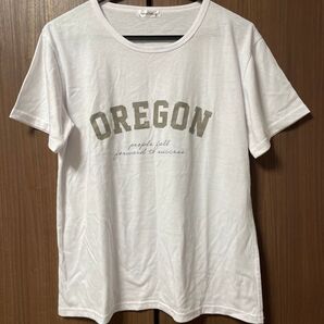 natural couture 白Tシャツ ロゴT プリントTシャツ
