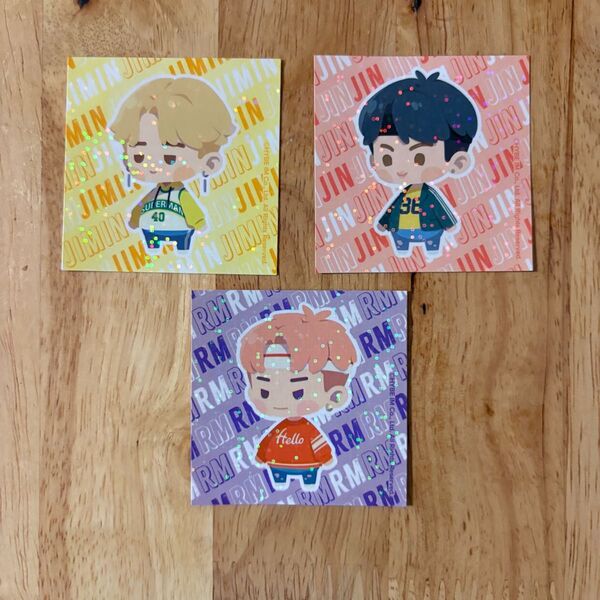 スシロー BTS Island インザソム ステッカー JIMIN JIN RM