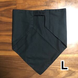 三角巾 ハンドメイド 両面黒 Lサイズ