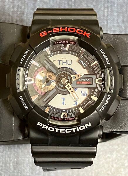 美品 CASIO カシオ G-SHOCK G-ショック GA-110-1AJF デジタル 腕時計 ビッグフェイス アナデジ