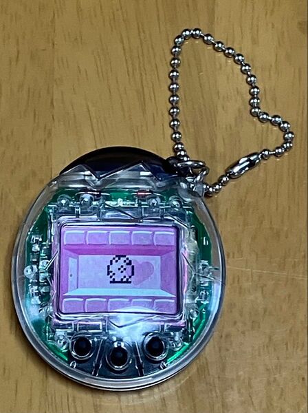稼働美品 バンダイ たまごっち メスっち クリアー 1997年製 育成ゲーム 携帯ゲーム BANDAI