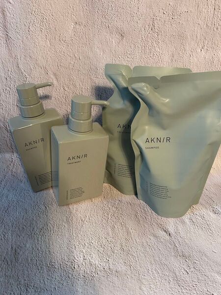 AKNIR アクニー シャンプー トリートメント セット 詰め替えあり プチグレンの香り