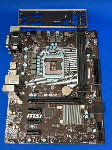 良品!動作確認済! MSI マザーボード H110M-s01 LGA1151 M-ATX