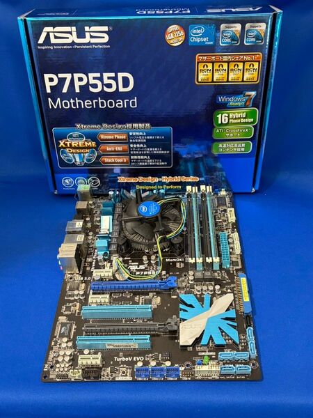 ASUS マザーボード P7P55D-E CPU:i7-860 メモリ:4GB×2枚