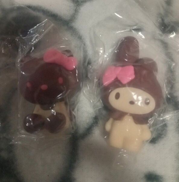 サンリオ ハローキティ&マイメロディ チョコ型マスコット 2個セット
