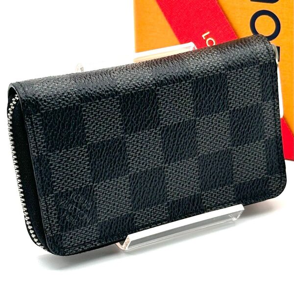 【超極美品】ルイヴィトン ダミエグラフィット ジッピーコインパース LOUIS VUITTON 小銭入れ コインケース メンズ