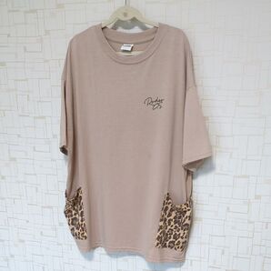 RODEO CROWNS Tシャツ豹柄ポケット