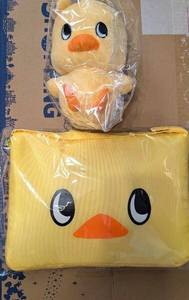 「ひよこちゃん ぬいぐるみ」+「ひよこちゃんレジかご用バッグ」の2点セット