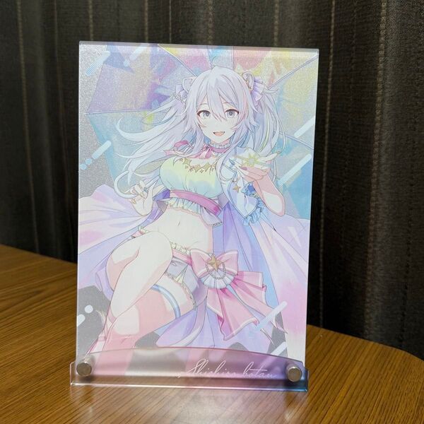 ホロライブ 活動一周年記念 獅白ぼたん プレミアムアクリルパネル