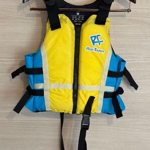 リーフツアラー REEF TOURER キッズ用 ライフジャケット Mサイズ イエロー×ブルー