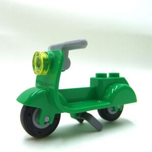 レゴミニフィグ スクーターバイク ベスパ 黄緑色 LEGO社純正品 新品未使用