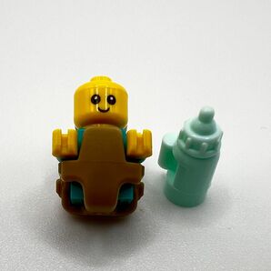 新品未使用LEGO 緑の服の赤ちゃんとミルクボトル 抱っこ紐 正規品