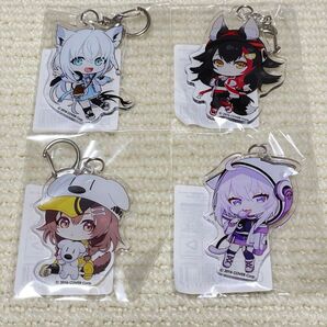 ホロライブ 超超超超ゲーマーズ フェス アクリルキーホルダー 戌神ころね、猫又おかゆ、大神ミオ、白上フブキ 全4種セット コンプ