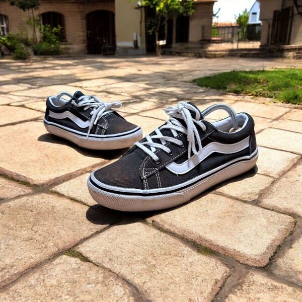 vans ローカット シューズ スニーカー レディース 24cm 靴 黒 ブラック