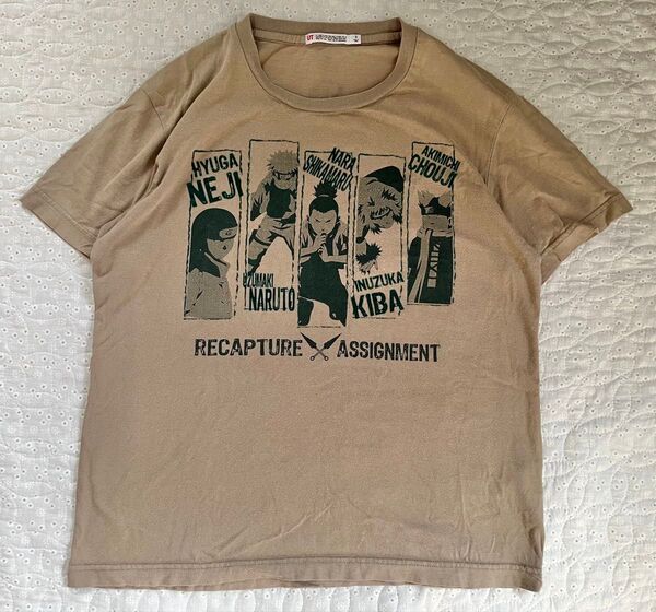 ユニクロ UT NARUTO Tシャツ Sサイズ ブラウン系