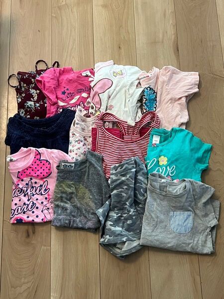 子供服 まとめ売り 120 女の子 夏服 半袖 半ズボン パジャマ タンクトップ