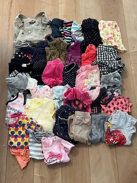子供服 まとめ売り 80 90 女の子 夏服 半袖 スカート 半ズボン キッズ 大量 タンクトップ トップス