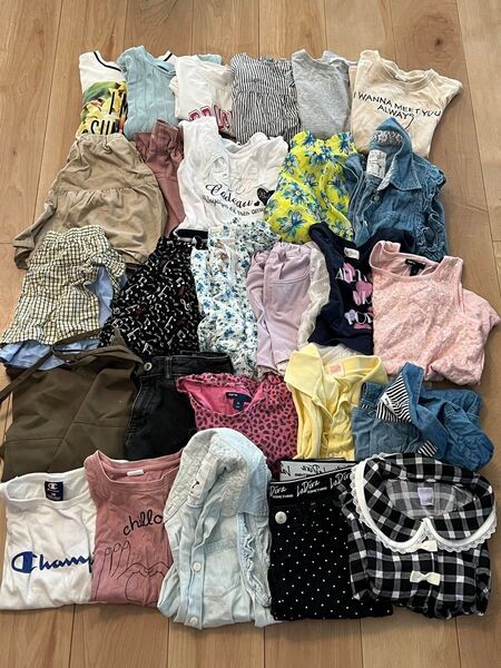 子供服 140 まとめ売り 女子 女の子 半袖 半ズボン スカート タンクトップ キッズ 夏服 ワンピース 大量 可愛い