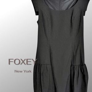 FOXEY NEW YORK ワンピース ブラック 38 フォクシー 日本製