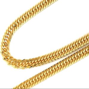 【美品】K18 12面トリプル喜平ネックレス 50cm 12.8g 造幣局検定刻印 K18YG ※値下げ不可