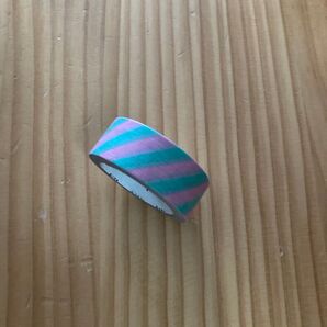 mt マスキングテープ カモ井 ピンク&グリーン ストライプ