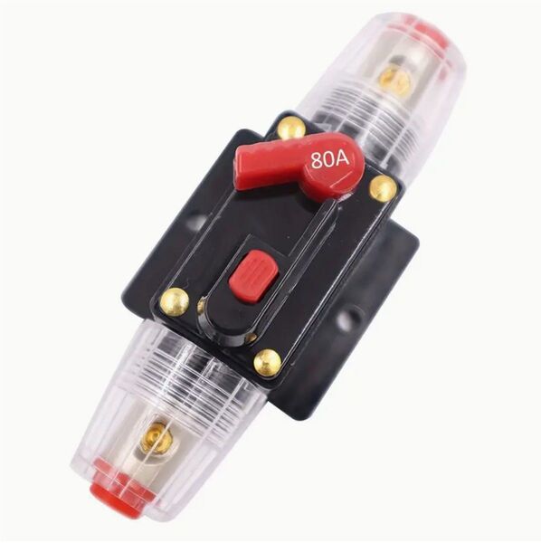 NT 80A サーキット ブレーカー 自動 切替 遮断 12V 24V DC キルスイッチ ヒューズ バッテリー アイソレーター