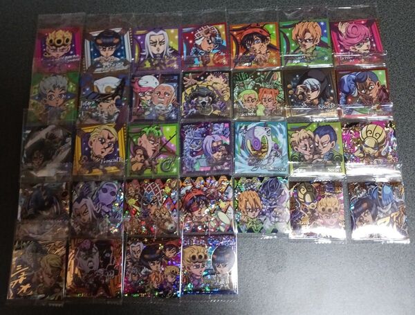 コンプリート】32種類 ジョジョの奇妙な冒険 黄金の風 にふぉるめーしょん ウエハース シール