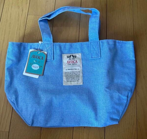 AVOCA ミニトートバッグ ブルー