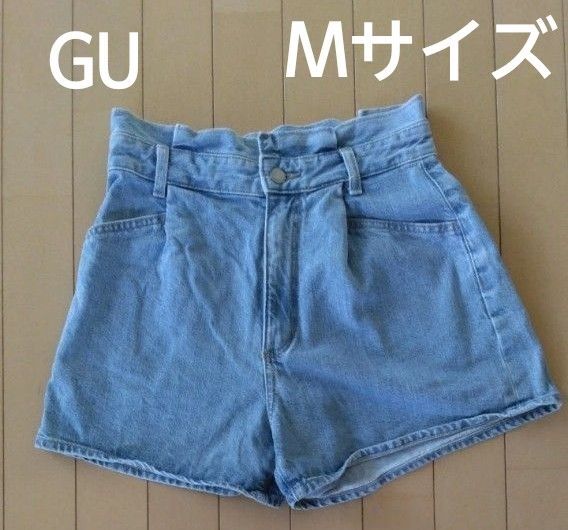 GU デニムショートパンツ ショートパンツ ライトブルー サイズM