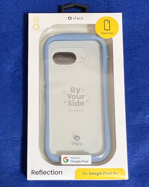Google Pixel 9a iFace Reflection 強化ガラスクリアケース Pale Blue ペールブルー