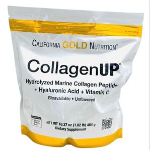 California Gold Nutrition CollagenUP 海洋性加水分解コラーゲン+ヒアルロン酸+ビタミンC