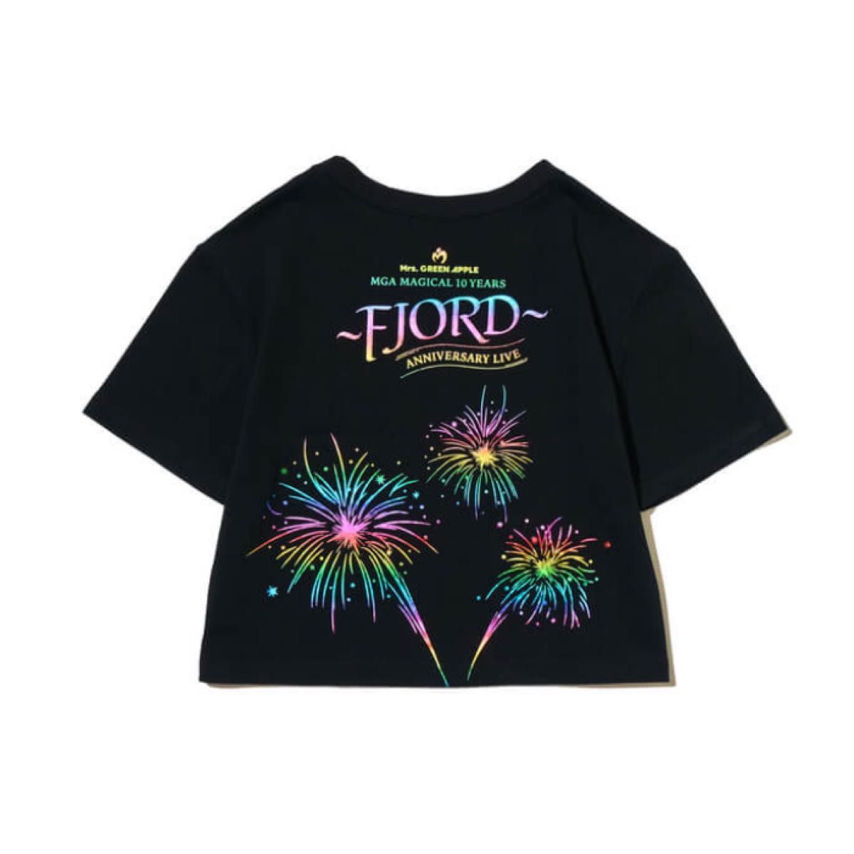 Mrs. GREEN APPLE 10周年記念Tシャツ クロップド FJORD クロップド】Mrs GREEN APPLE 10周年記念Tシャツ FJORD