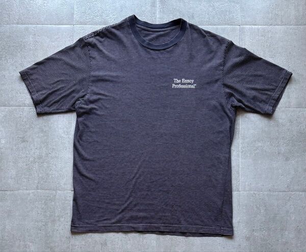 The Ennoy Professional エンノイ ボーダーTシャツ XLサイズ ブラック