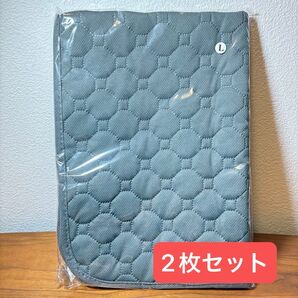 【新品未使用品】【2枚セット】ペット用シーツ 50×70センチメートル グレー