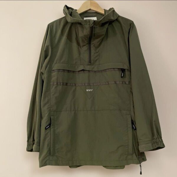WTAPS 18AW JACKET NYLON TUSSAH プルオーバー アノラックパーカー ナイロンジャケット ハーフジップ