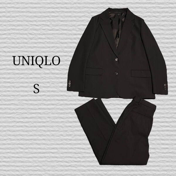 《UNIQLO》リラックステーラードジャケット スマートアンクルパンツ S スーツ セットアップ ジャケット パンツ