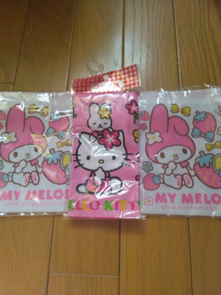 【レトロ】サンリオ ハローキティ マイメロディ 巾着3個セット
