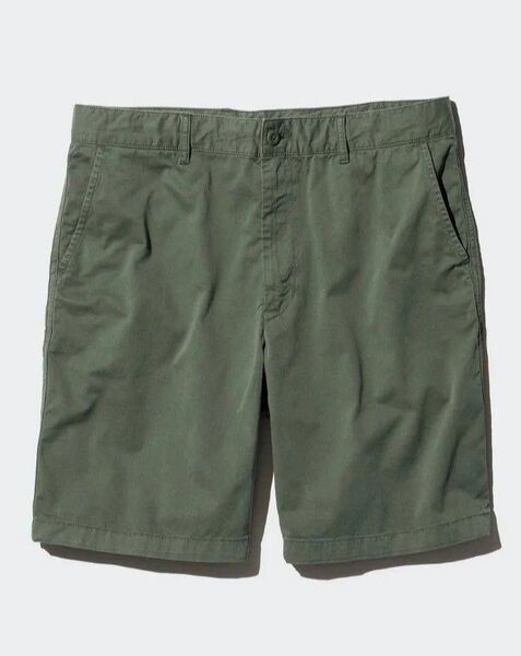未使用タグ付き メンズ XXL ユニクロ チノショーツ リラックスフィット olive オリーブ色 1点