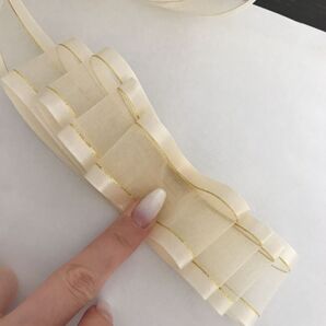 青山リボン シェアサテンゴールドエッジ 39mm幅#19、2m