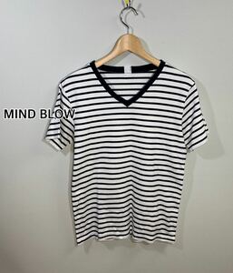 ■MIND BLOW メンズビギ■VネックTシャツ　サイズ:3☆BH-555