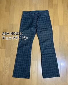 ■ABA HOUSE アバハウス■チェックチノパン　サドルマン　サイズ:2☆BH-561