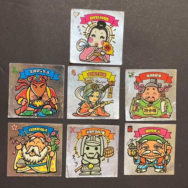 【当時物】ビックリマン 1弾 天使シール 7枚セット【まとめ買いは値引きします】